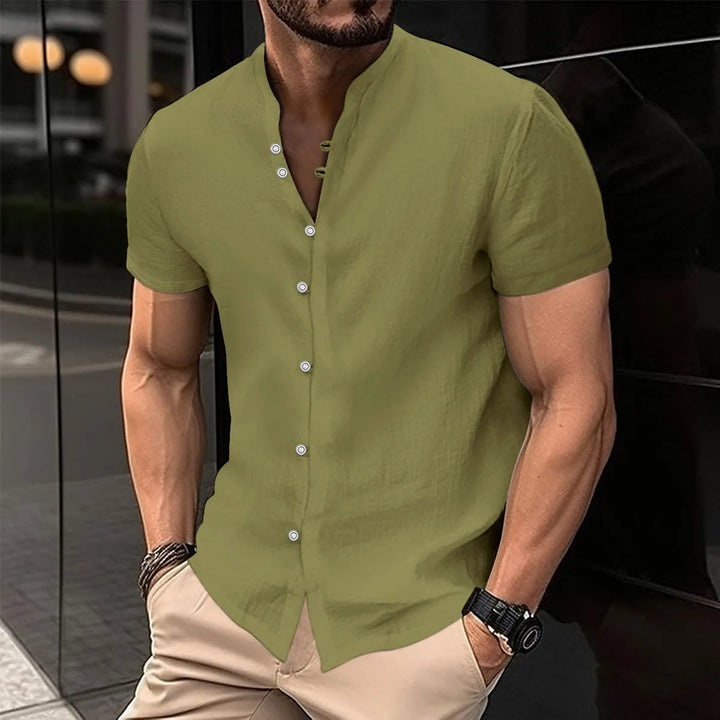 Casual Oversized Spring-Summer Shirt-Green-2XL-State of Style