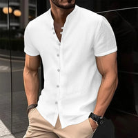 Casual Oversized Spring-Summer Shirt-White-2XL-State of Style