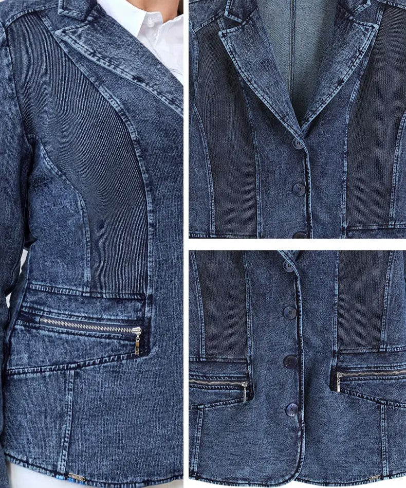 Casual Plus Size Denim Suit | Comfortable & Stylish-50-State of Style