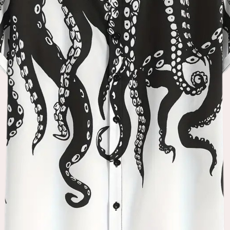 Casual Printed Shirt for Men - Luca-S-State of Style