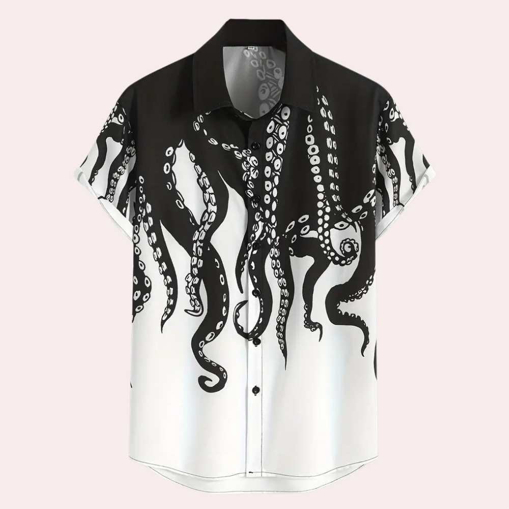 Casual Printed Shirt for Men - Luca-S-State of Style