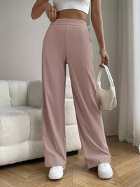 Casual Rib Corduroy Pants for Women – Elara-Pink-XS-State of Style