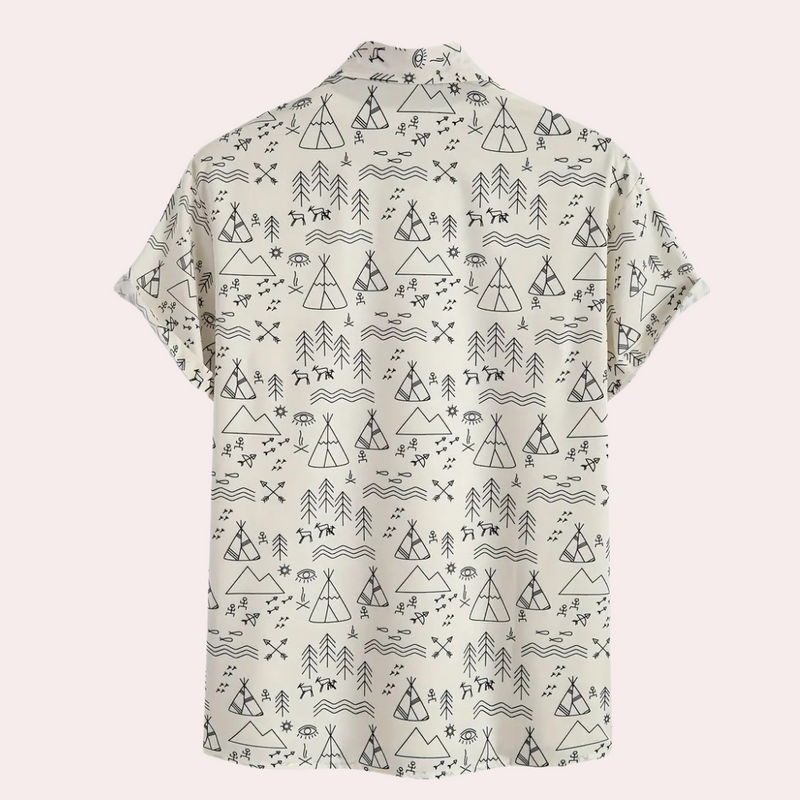 Casual Shirt with Print for Men - Emilio-S-State of Style