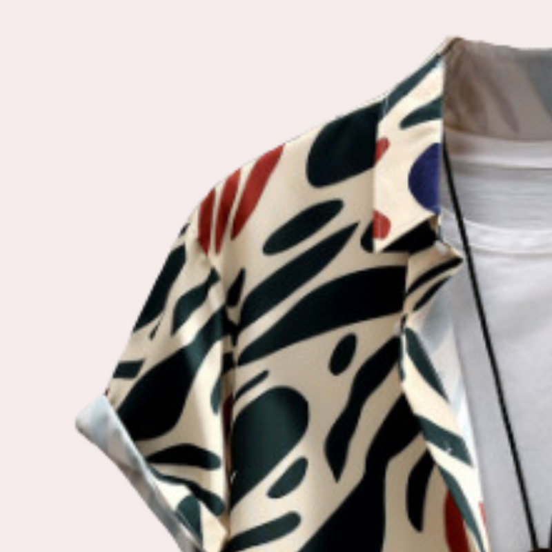 Casual Short Sleeve Shirt for Men - Rafael-S-State of Style