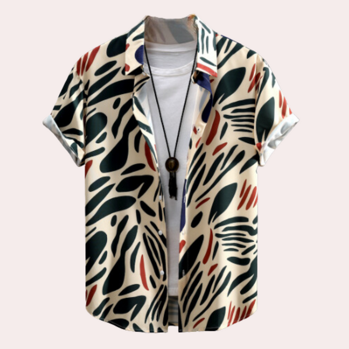 Casual Short Sleeve Shirt for Men - Rafael-S-State of Style