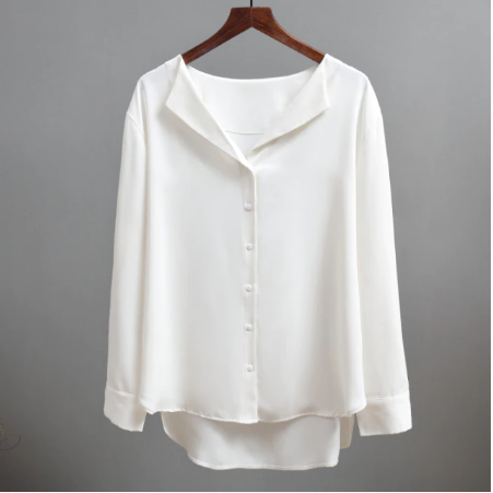 Casual Smooth Blouse | Elegant & Comfortable Everyday Top-White-S-State of Style