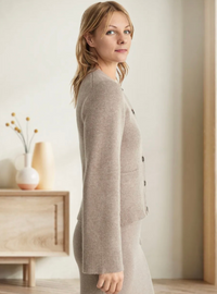 Casual Soft Ladies' Cardigan with Buttons - Noa-Ivory-XS-State of Style
