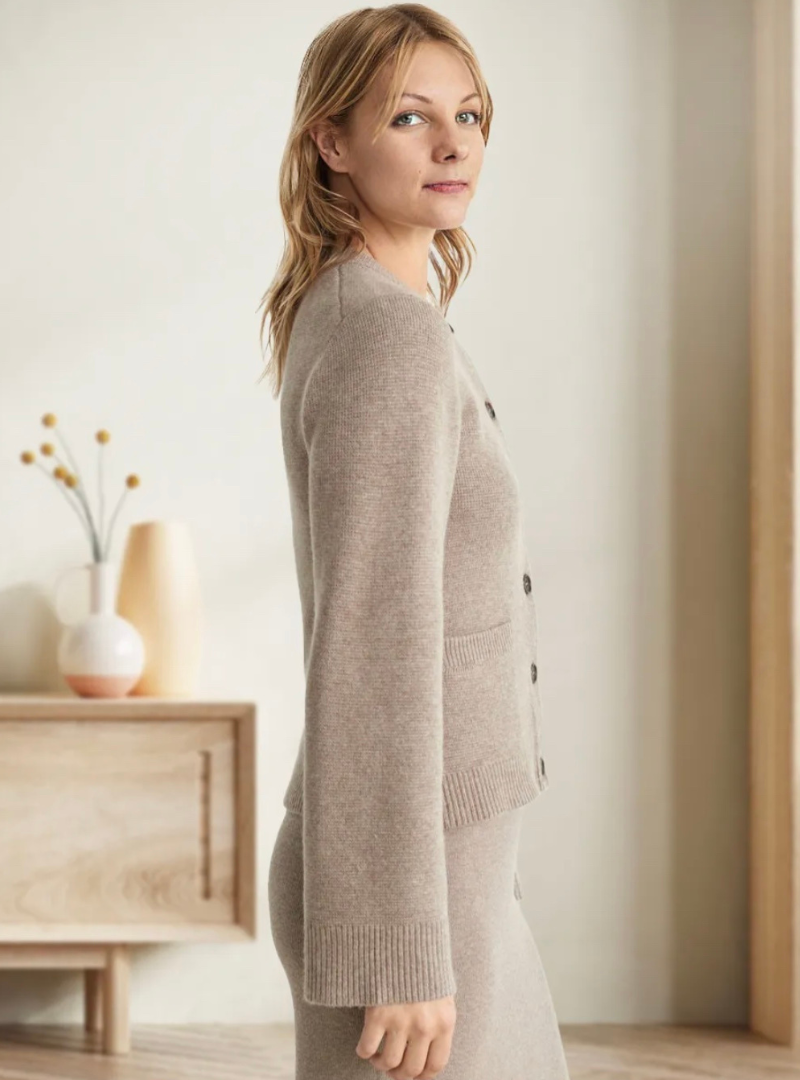 Casual Soft Ladies' Cardigan with Buttons - Noa-Ivory-XS-State of Style