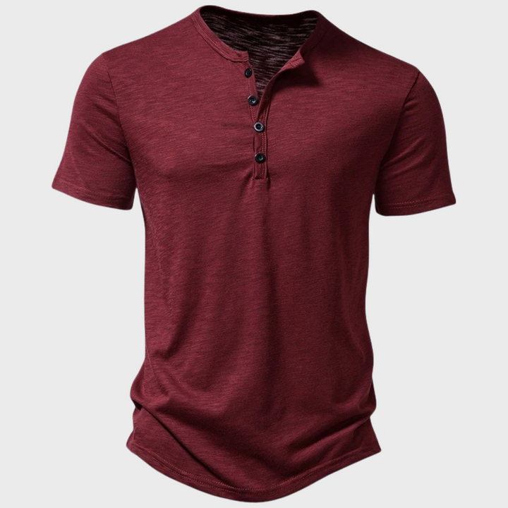 Casual T-shirt for Men - Jasper-Burgundy-S-State of Style