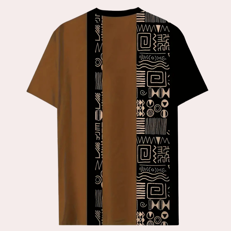 Casual T-Shirt with Colour Blocks for Men - Milo-S-State of Style