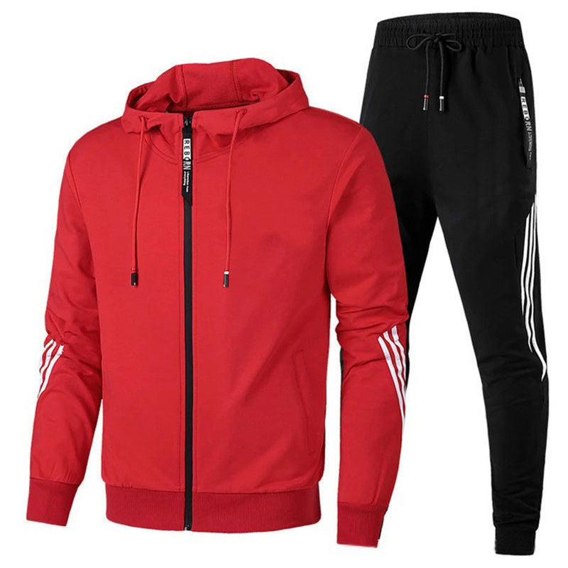 Casual Tracksuit - Ethan-Red-S-State of Style