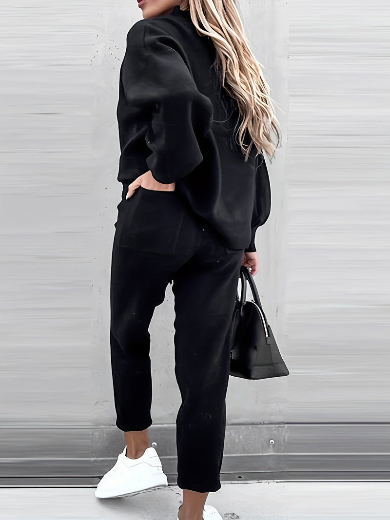 Casual Two-Piece Outfit with Cute Bear Print - Mila-White-S-State of Style
