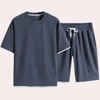 Casual Two-Piece Summer Set for Men - Jules-Grey-S-State of Style