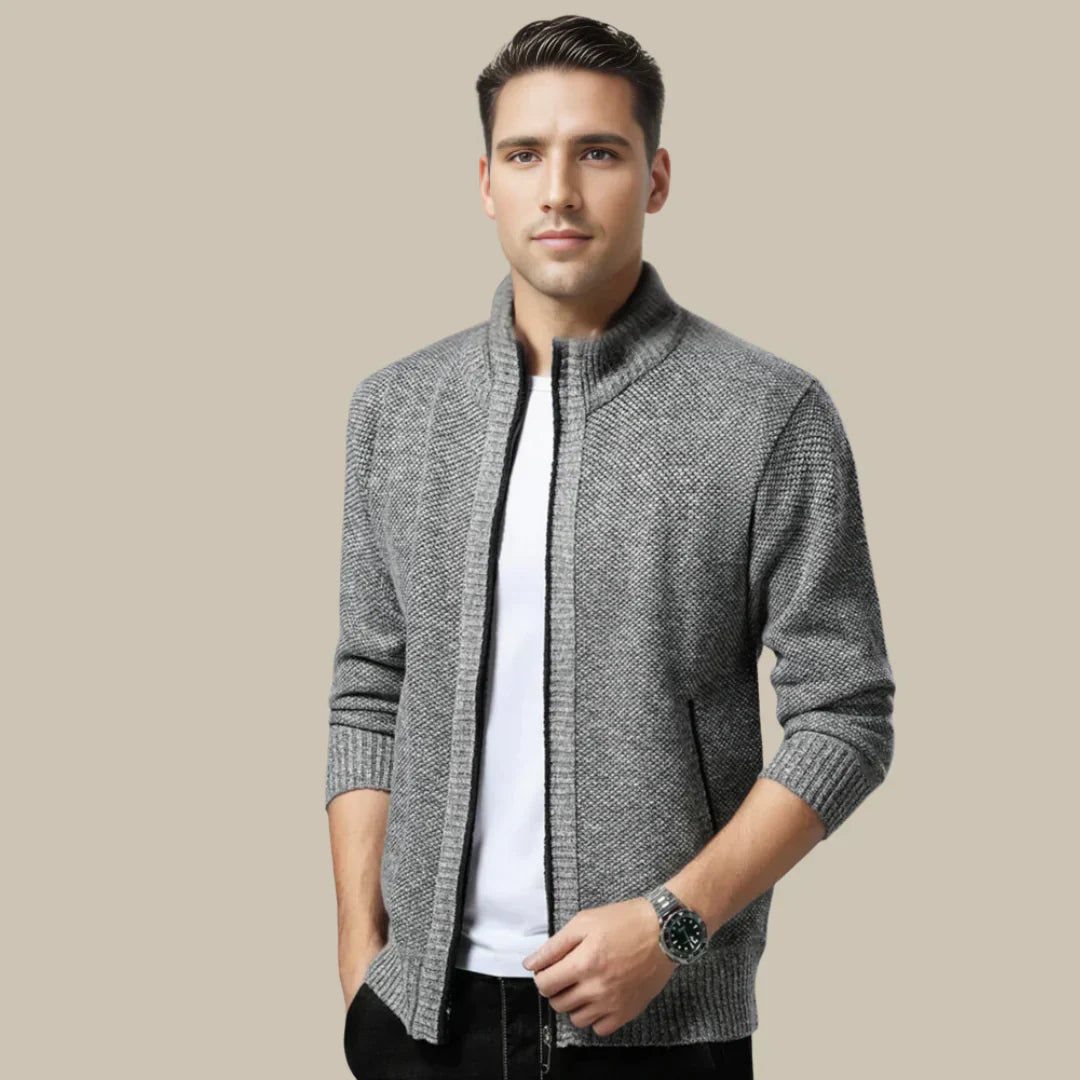 Casual Vest with Zip - Blake-Grey-S-State of Style
