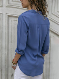 Casual Women's Blouse with Timeless Style - Mira-Light blue-S-State of Style