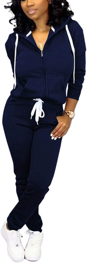 Casual Women's Jogging Suit - Mia-Navy Blue-S-State of Style