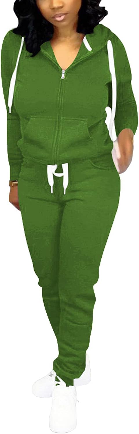 Casual Women's Jogging Suit - Mia-Olive Green-S-State of Style
