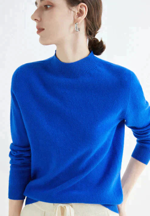 Casual Women's Sweater - Livia-Blue-M-State of Style