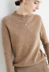 Casual Women's Sweater - Livia-Brown-M-State of Style