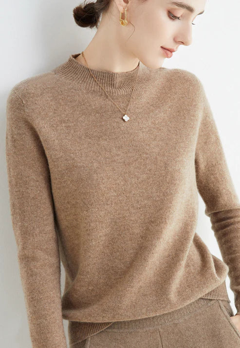 Casual Women's Sweater - Livia-Brown-M-State of Style