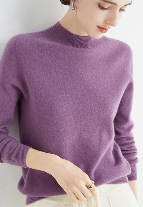 Casual Women's Sweater - Livia-Dark purple-M-State of Style
