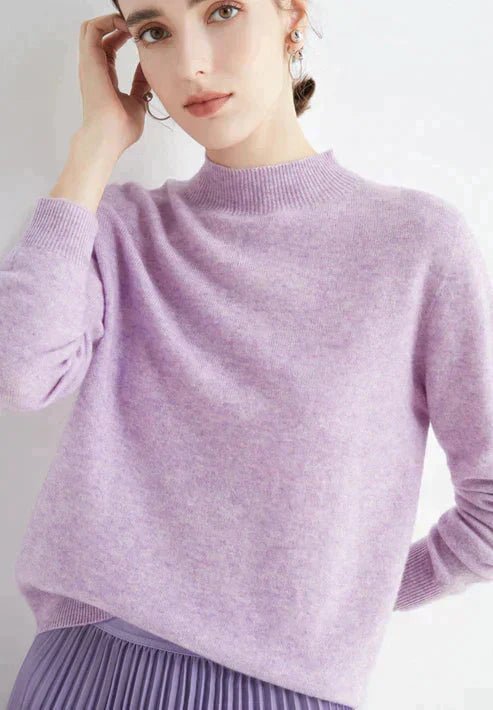 Casual Women's Sweater - Livia-Light purple-M-State of Style