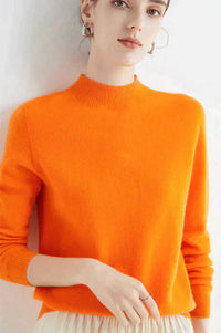Casual Women's Sweater - Livia-Orange-M-State of Style
