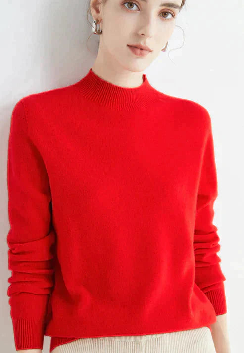 Casual Women's Sweater - Livia-Red-M-State of Style