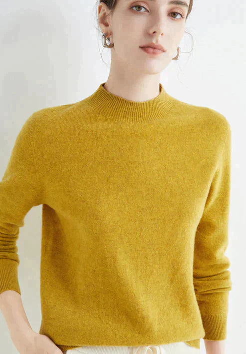 Casual Women's Sweater - Livia-Yellow-M-State of Style