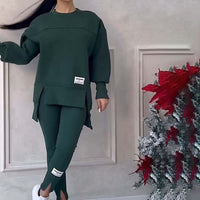 Casual Women's Sweatshirt and Legging Set - Elena