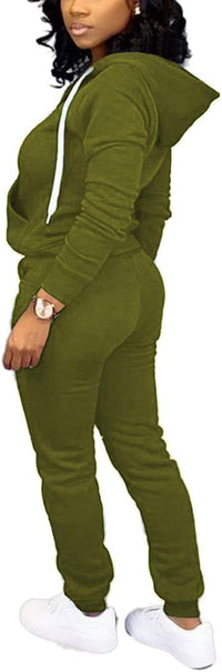 Casual Women's Tracksuit - Mia-Olive green-S-State of Style