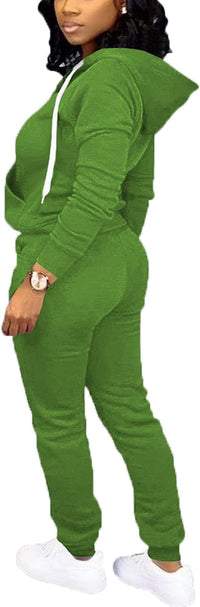 Casual Women's Tracksuit - Mia-Olive green-S-State of Style
