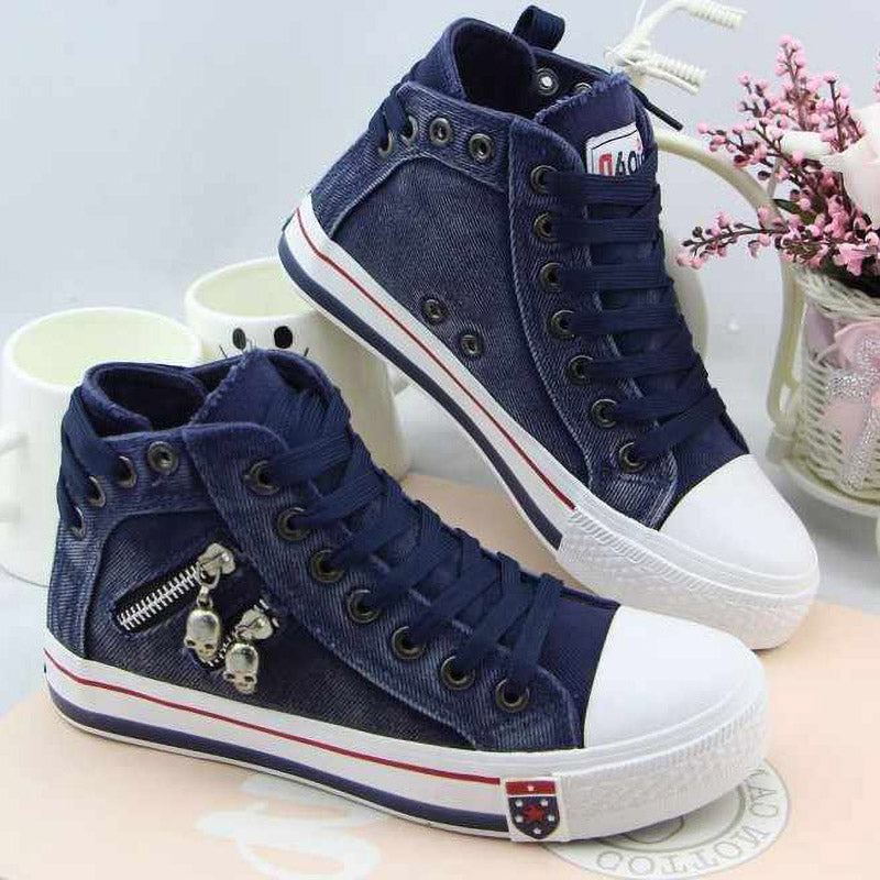 Casual Women's Walking Shoes-Dark Blue-5-State of Style
