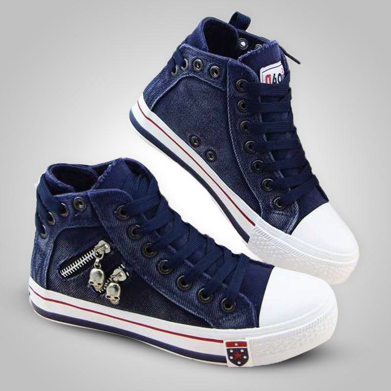 Casual Women's Walking Shoes-Dark Blue-5-State of Style