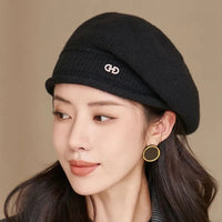 Casual Wool Ladies Beret - Diana-Black-State of Style
