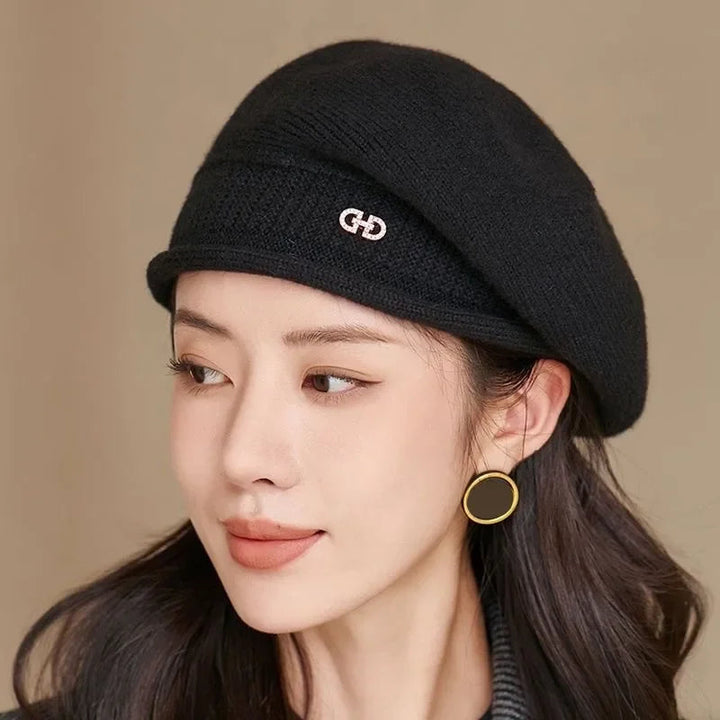 Casual Wool Ladies Beret - Diana-Black-State of Style
