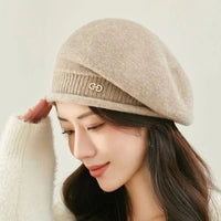 Casual Wool Ladies Beret - Diana-Khaki-State of Style