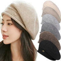 Casual Wool Ladies Beret - Diana-Light grey-State of Style