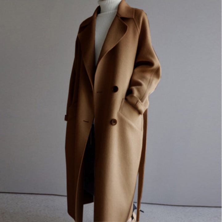 Casual Wool Ladies Jacket - Isabella-Beige-S-State of Style