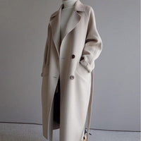 Casual Wool Ladies Jacket - Isabella-Beige-S-State of Style