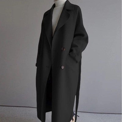 Casual Wool Ladies Jacket - Isabella-Black-S-State of Style
