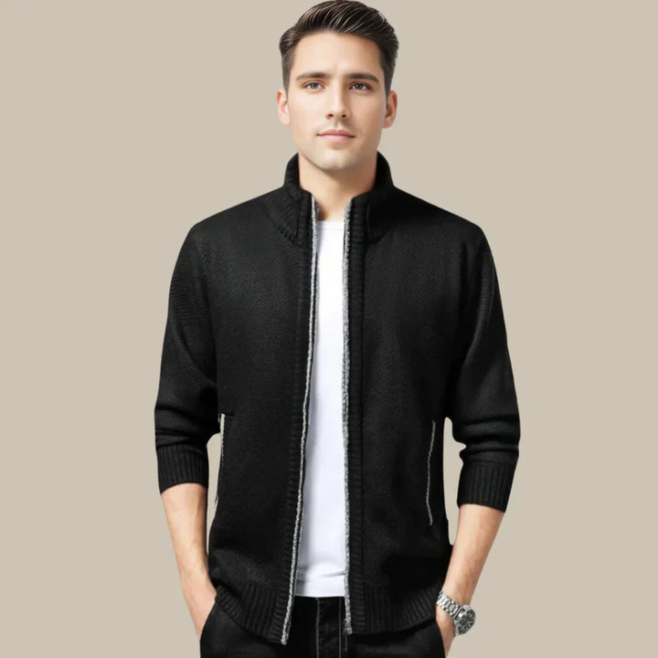 Casual Zip Vest - Blake-Black-S-State of Style