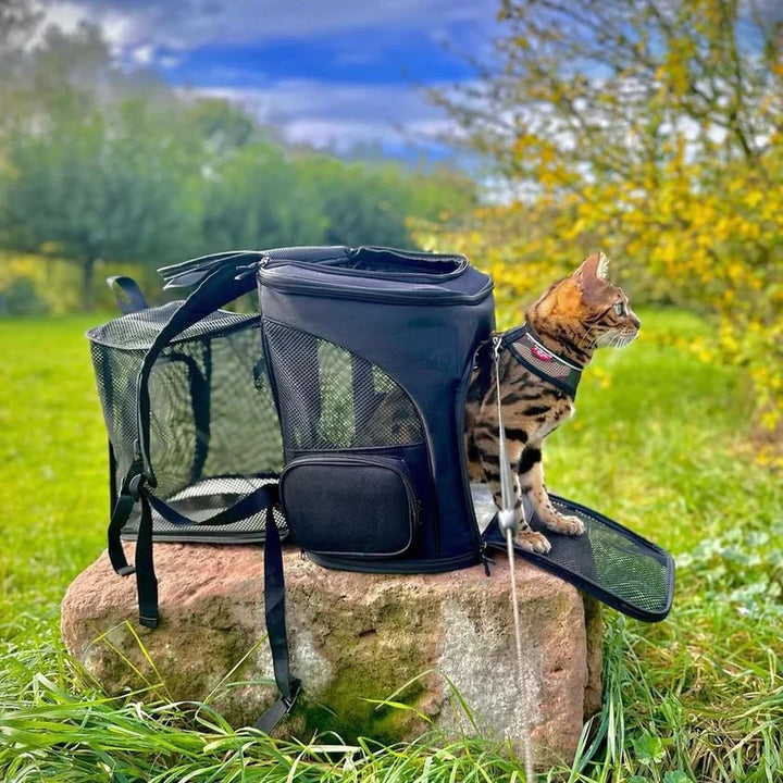 Cat backpack - PurrPack™-Grey-State of Style