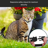 Cat Collar with Safety Closure - Milo-Black-Without GPS tracker-State of Style