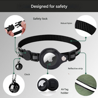 Cat Collar with Safety Closure - Milo-Black-Without GPS tracker-State of Style