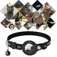 Cat Collar with Safety Closure - Milo-Black-Without GPS tracker-State of Style