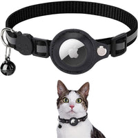 Cat Collar with Safety Closure - Milo-Black-Without GPS tracker-State of Style