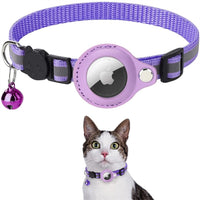 Cat Collar with Safety Closure - Milo-Purple-Without GPS tracker-State of Style
