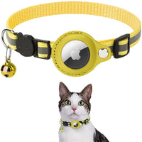 Cat Collar with Safety Closure - Milo-Yellow-Without GPS tracker-State of Style