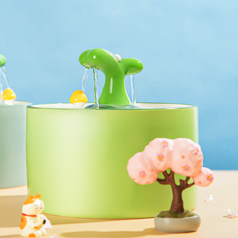 Cat Fountain - SpringFlow™-1000ml-Green-State of Style